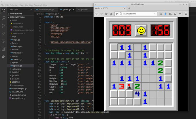 Programming minesweeper in Go