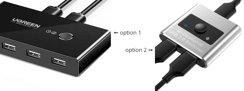 USB switch options